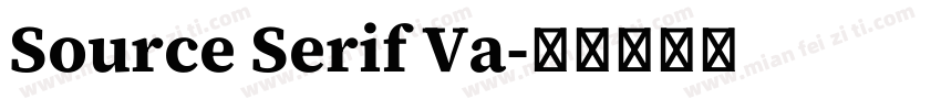 Source Serif Va字体转换